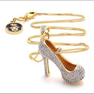 14k gold stiletto necklace